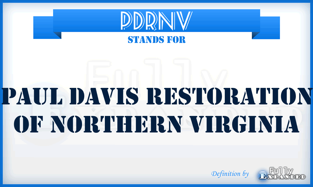 PDRNV - Paul Davis Restoration of Northern Virginia
