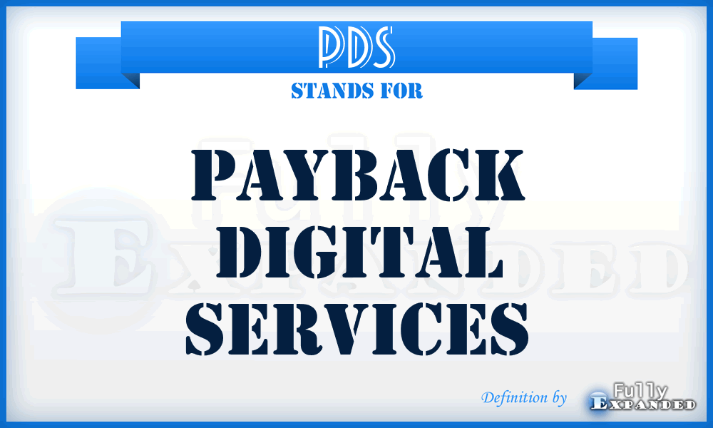 PDS - Payback Digital Services