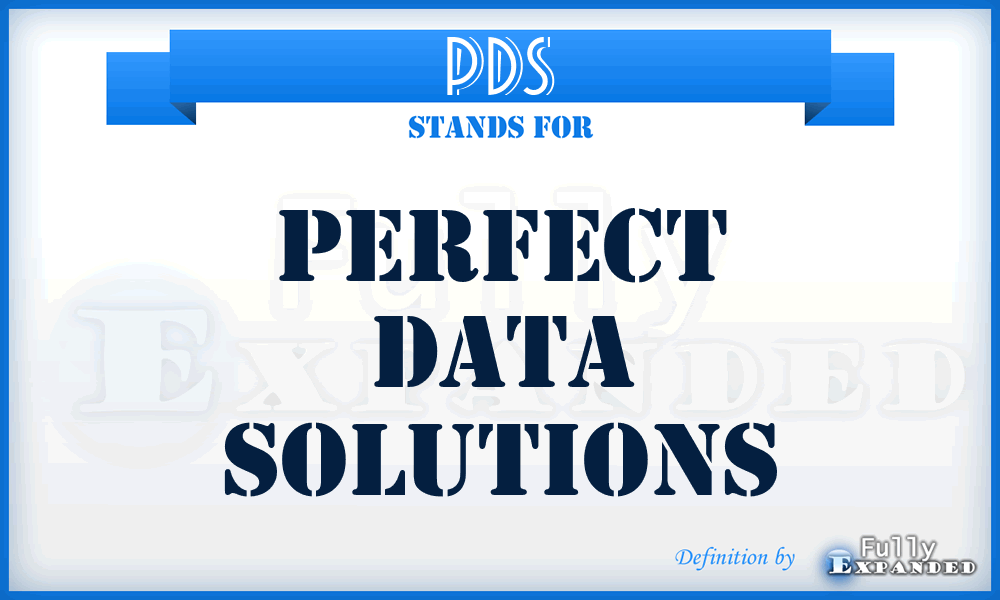 PDS - Perfect Data Solutions