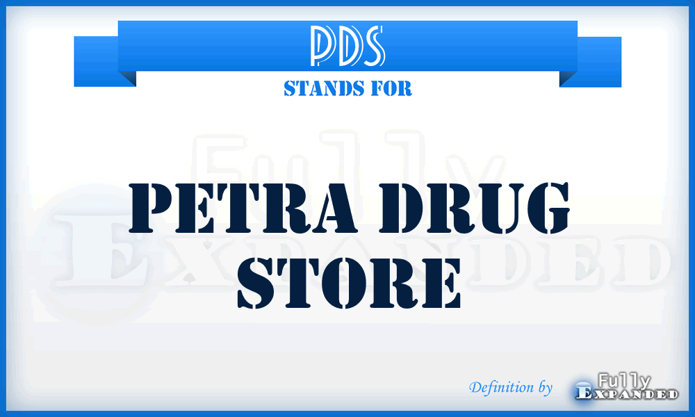 PDS - Petra Drug Store