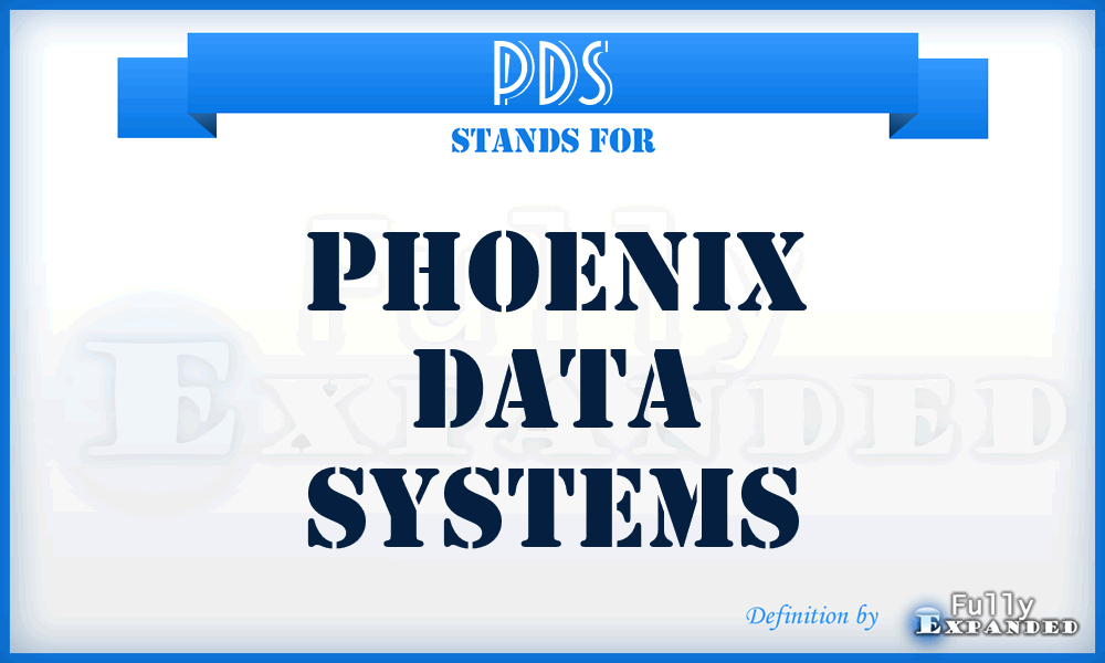 PDS - Phoenix Data Systems