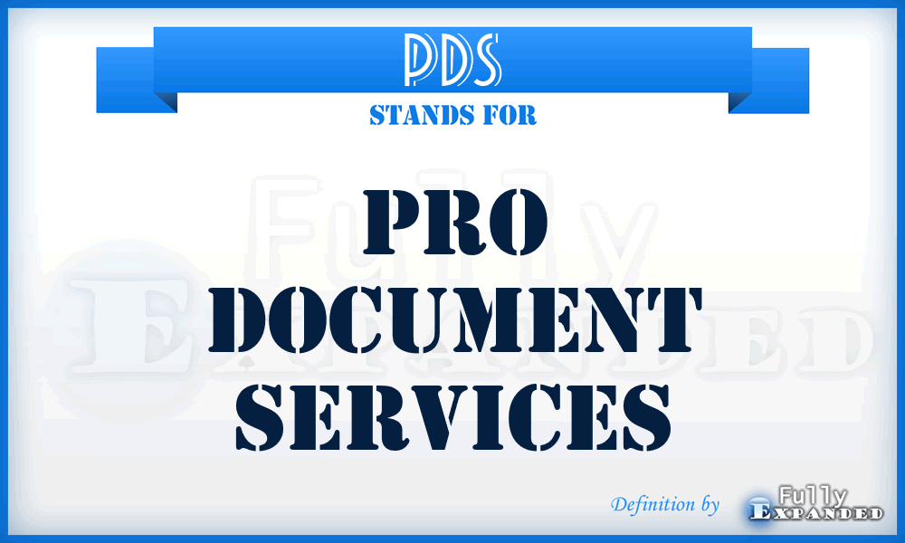 PDS - Pro Document Services