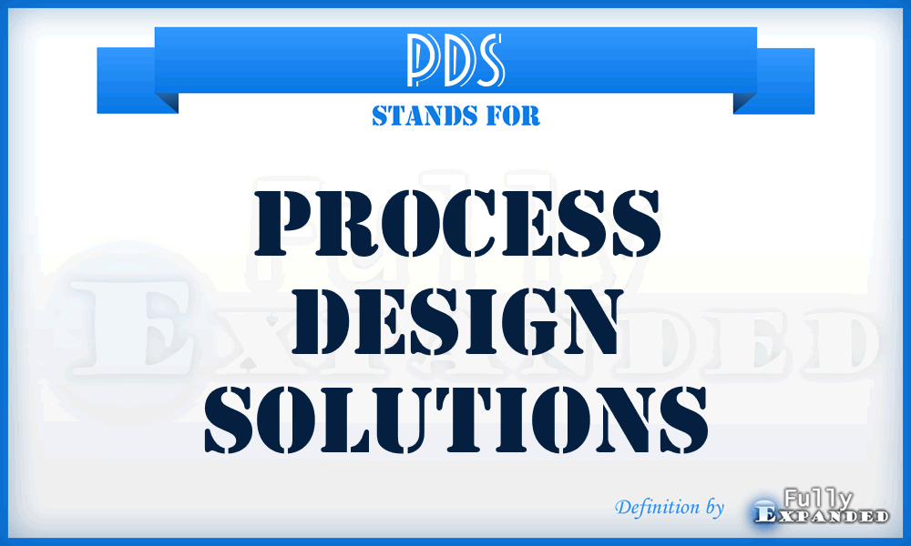 PDS - Process Design Solutions