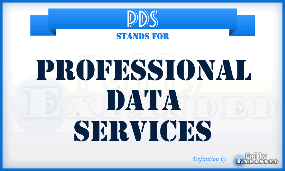 PDS - Professional Data Services