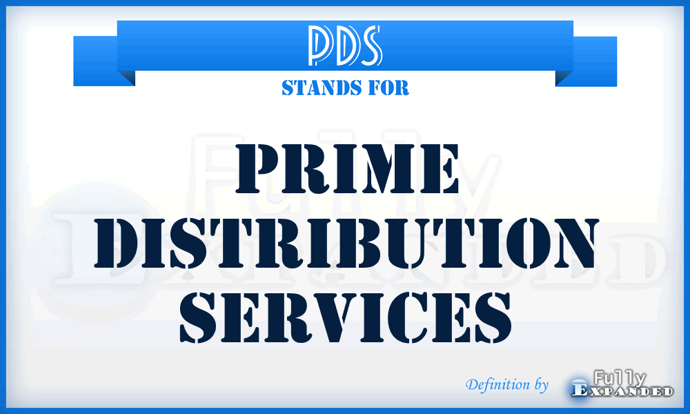 PDS - Prime Distribution Services