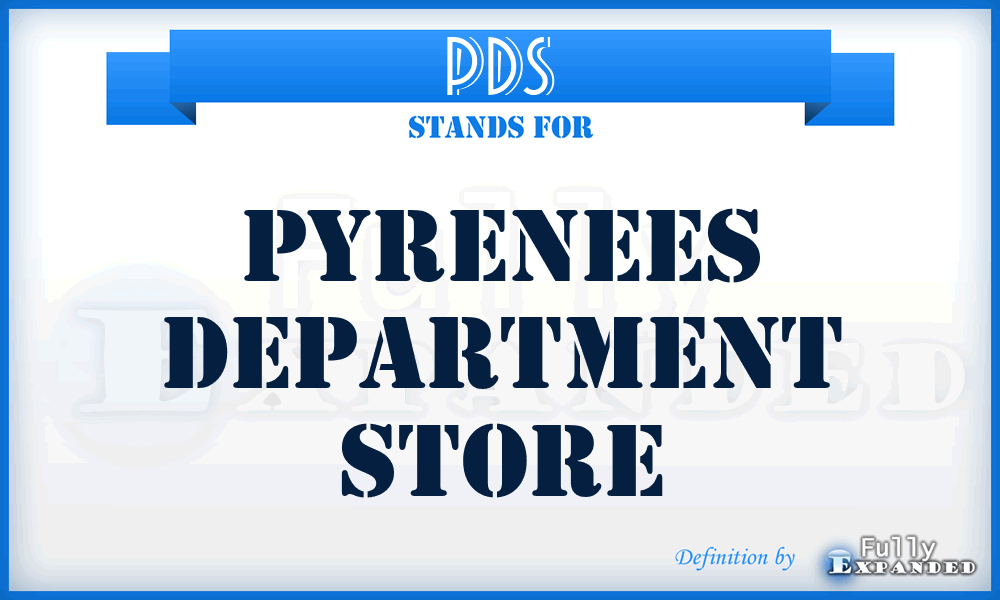 PDS - Pyrenees Department Store