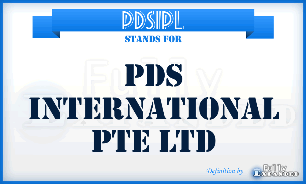 PDSIPL - PDS International Pte Ltd
