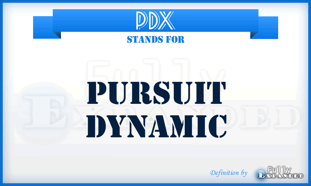 PDX - Pursuit Dynamic