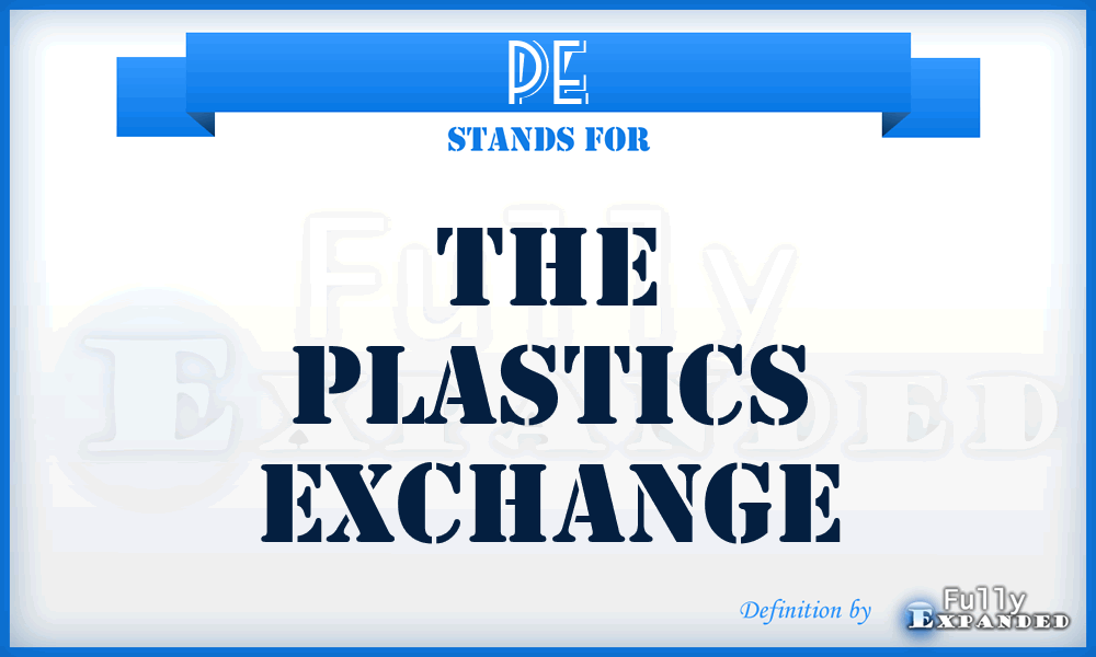 PE - The Plastics Exchange