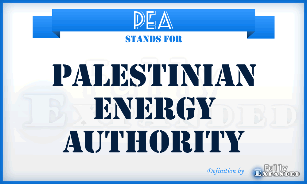 PEA - Palestinian Energy Authority