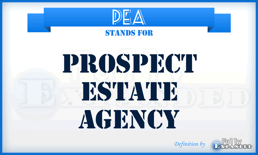 PEA - Prospect Estate Agency