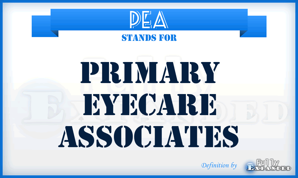 PEA - Primary Eyecare Associates