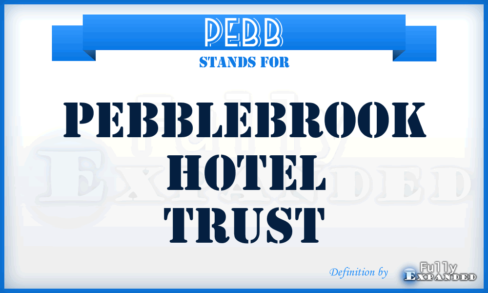 PEB^B - Pebblebrook Hotel Trust