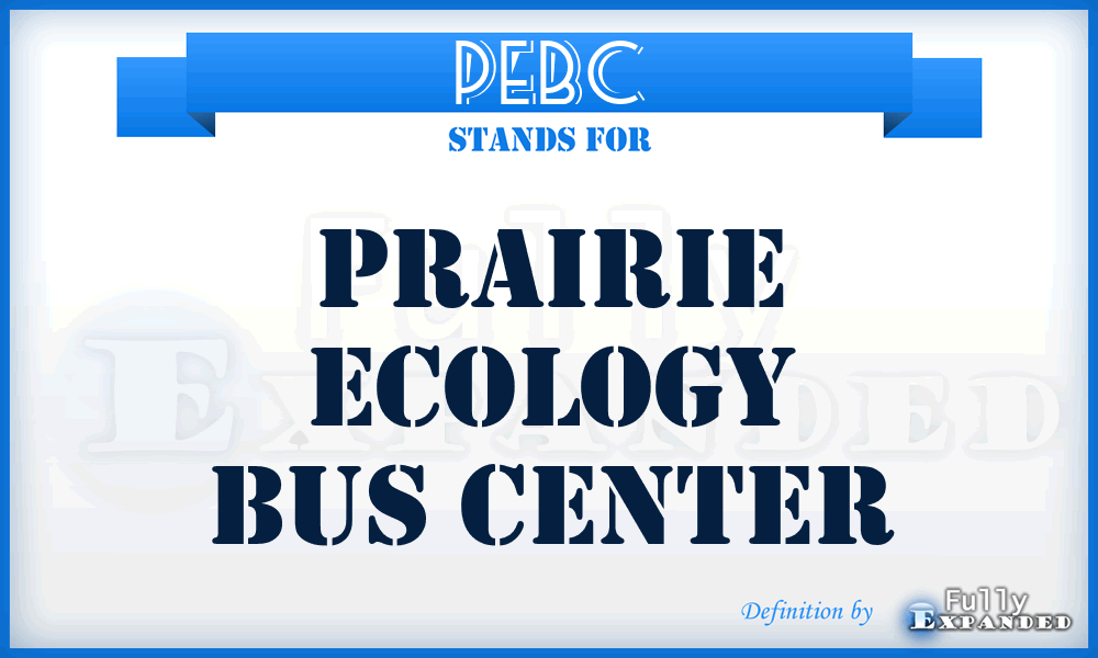 PEBC - Prairie Ecology Bus Center