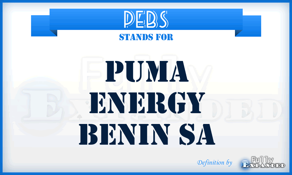 PEBS - Puma Energy Benin Sa
