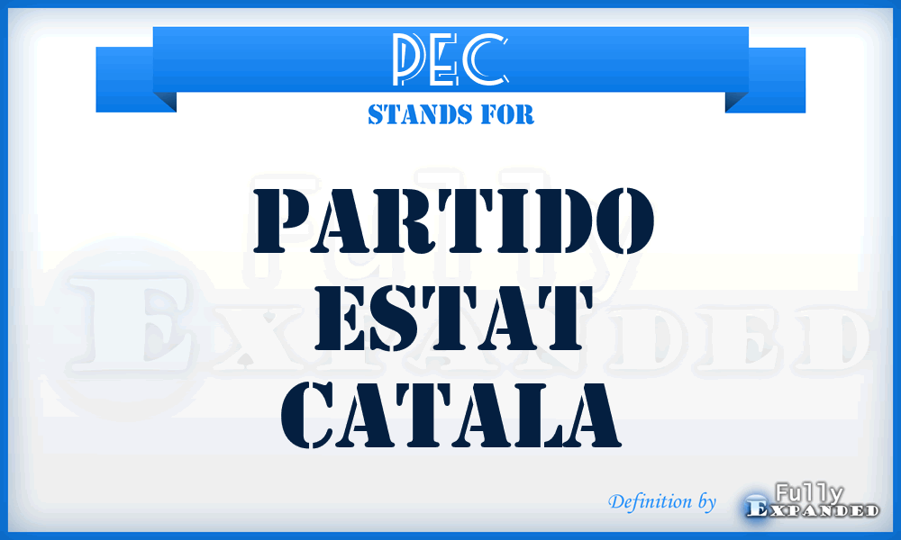 PEC - Partido Estat Catala