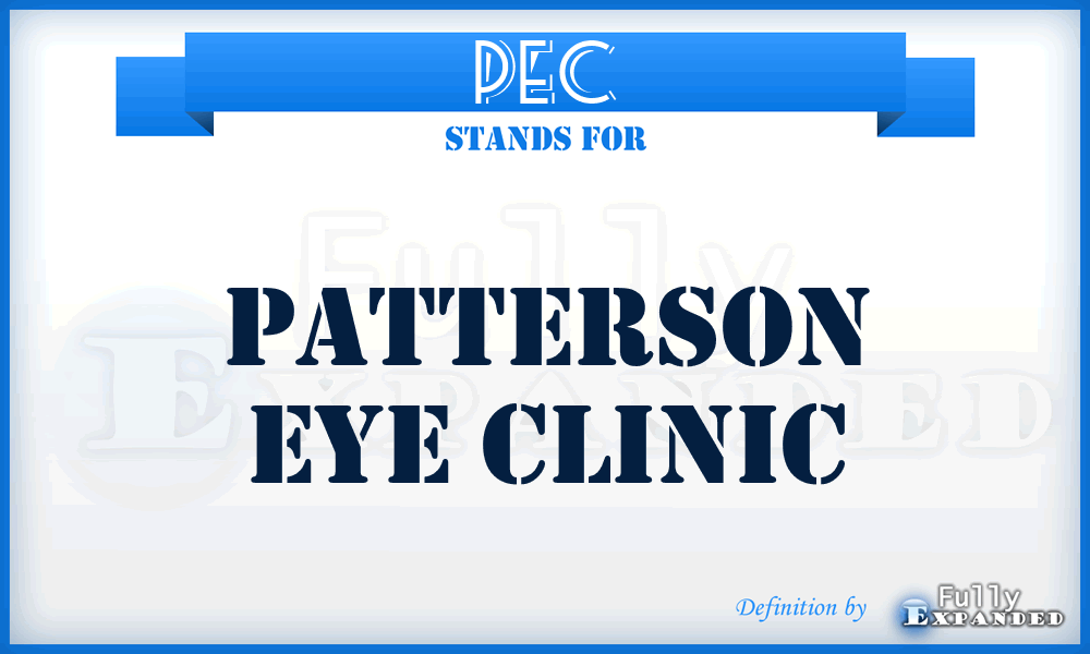 PEC - Patterson Eye Clinic