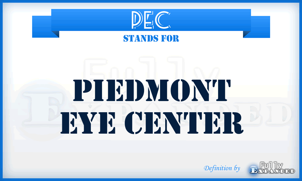 PEC - Piedmont Eye Center