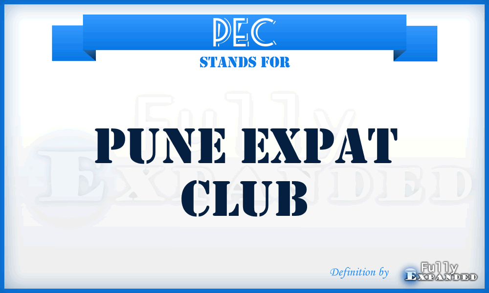 PEC - Pune Expat Club