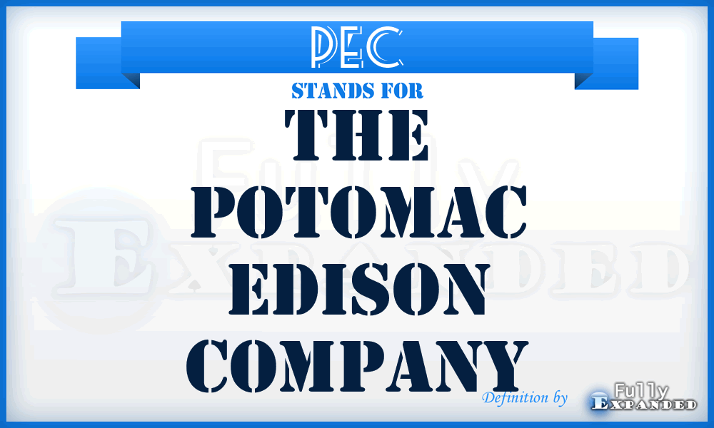 PEC - The Potomac Edison Company