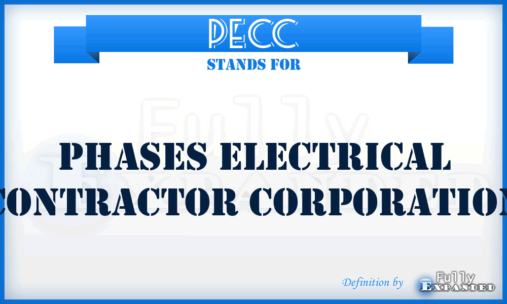 PECC - Phases Electrical Contractor Corporation