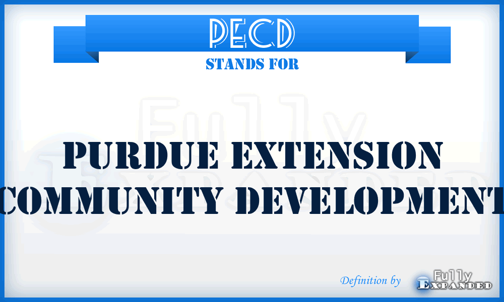 PECD - Purdue Extension Community Development