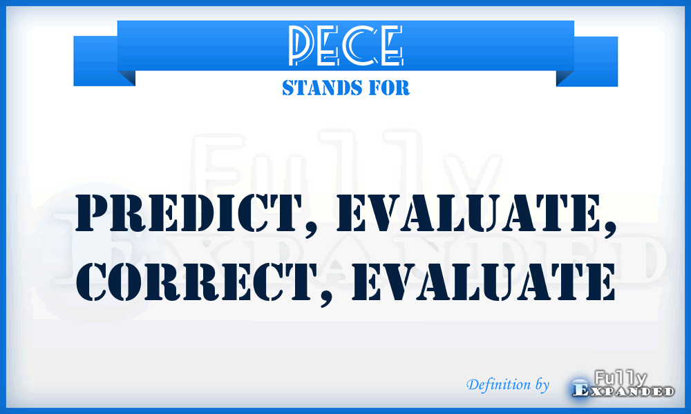 PECE - Predict, Evaluate, Correct, Evaluate