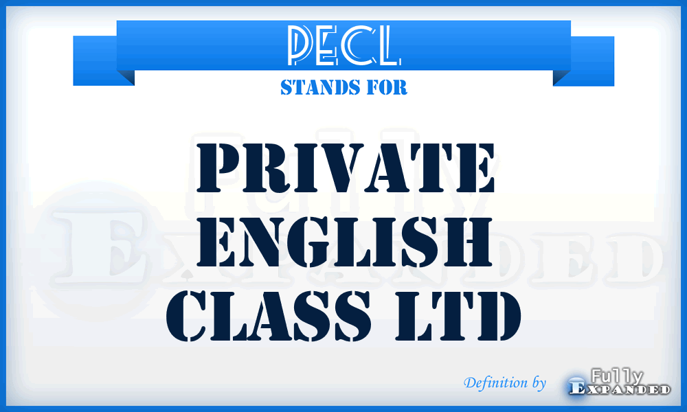 PECL - Private English Class Ltd