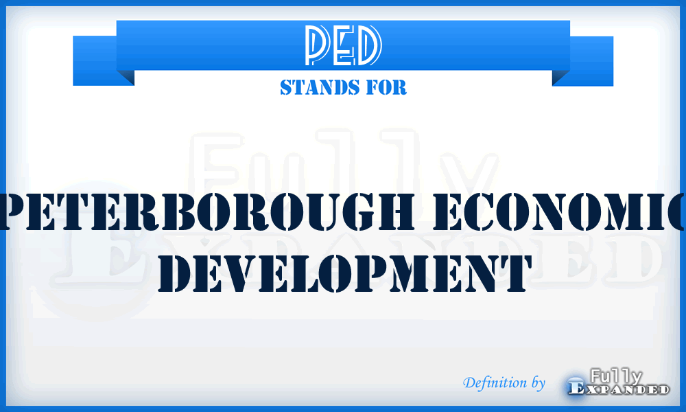 PED - Peterborough Economic Development