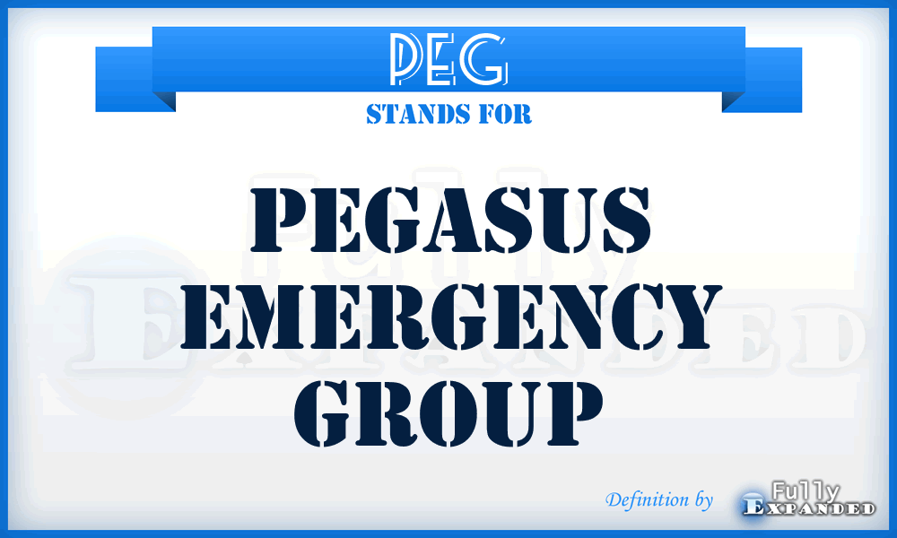 PEG - Pegasus Emergency Group