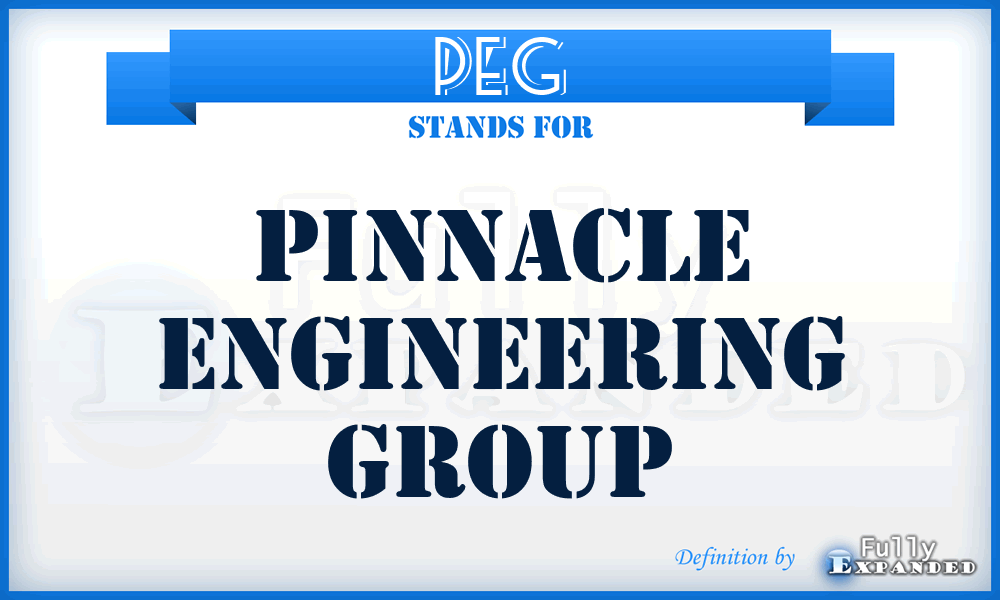 PEG - Pinnacle Engineering Group