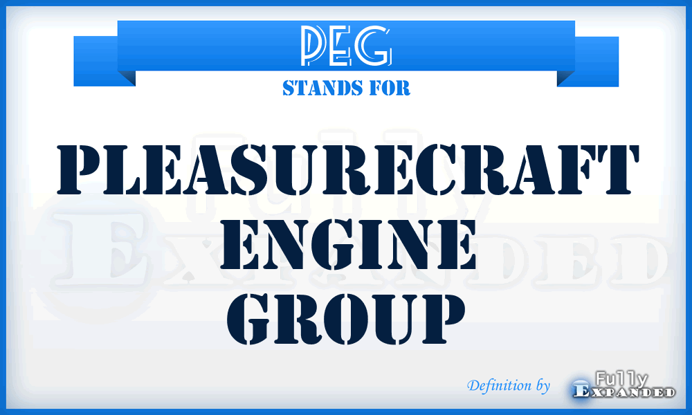 PEG - Pleasurecraft Engine Group