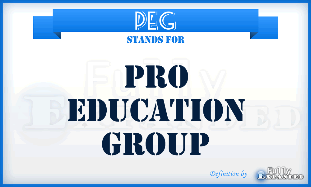 PEG - Pro Education Group