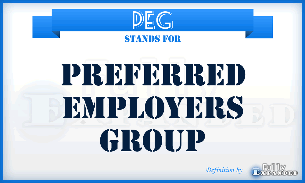 PEG - Preferred Employers Group