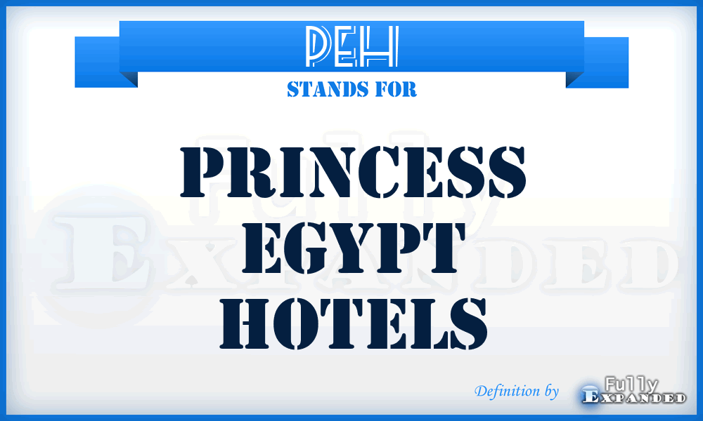 PEH - Princess Egypt Hotels