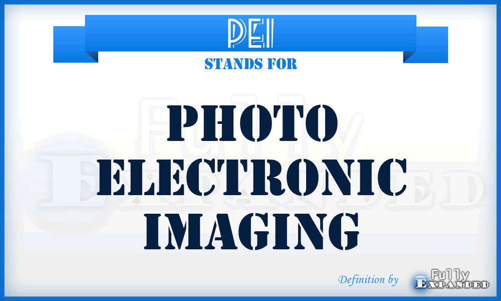 PEI - Photo Electronic Imaging