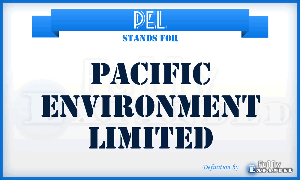 PEL - Pacific Environment Limited