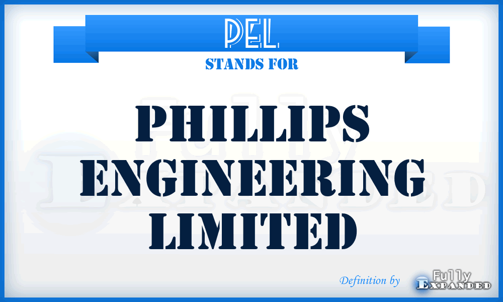 PEL - Phillips Engineering Limited