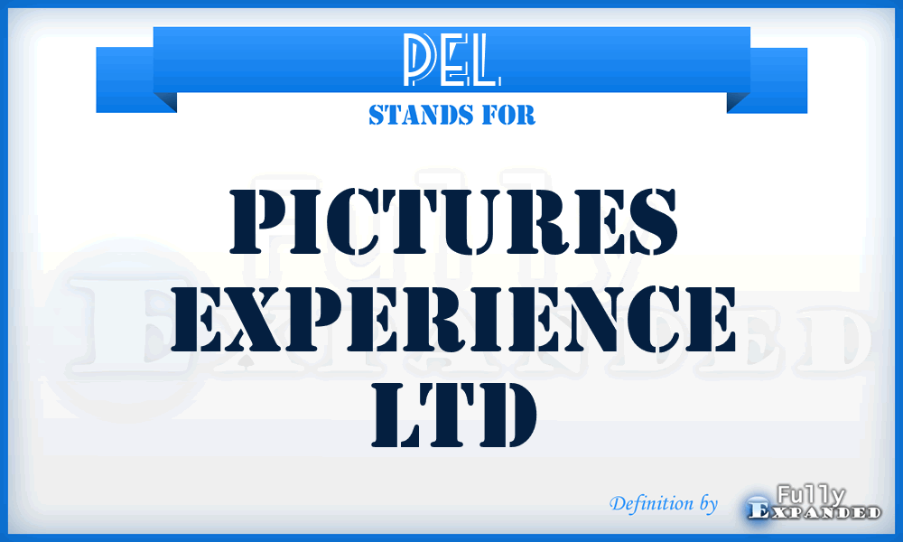 PEL - Pictures Experience Ltd