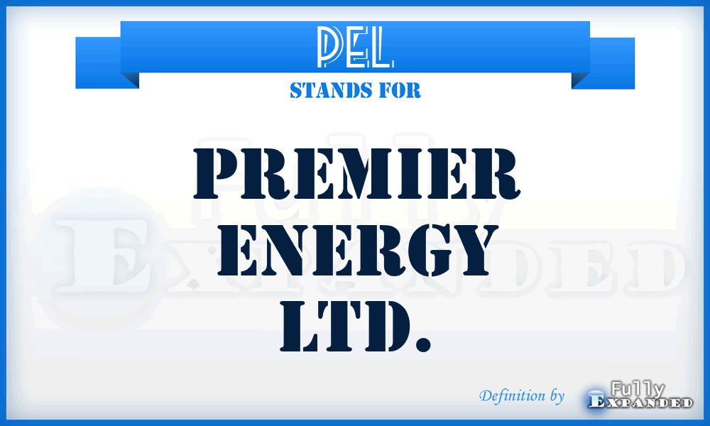 PEL - Premier Energy Ltd.