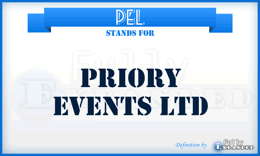 PEL - Priory Events Ltd