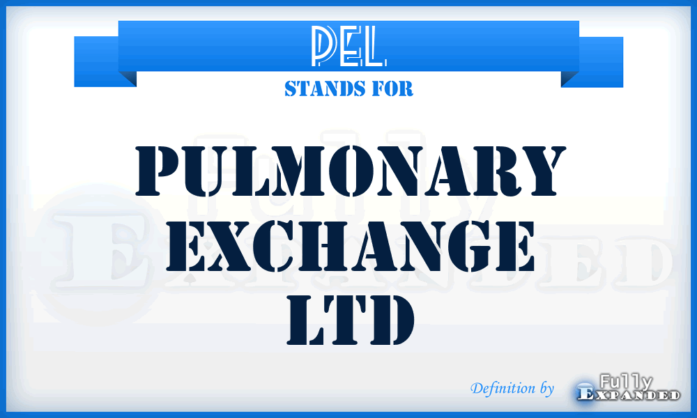 PEL - Pulmonary Exchange Ltd