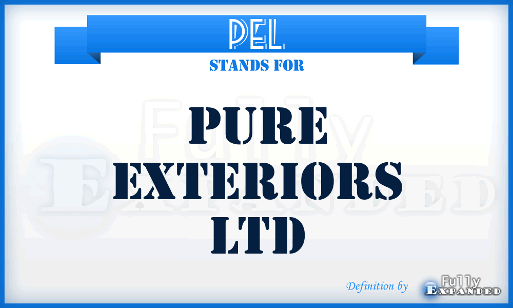 PEL - Pure Exteriors Ltd