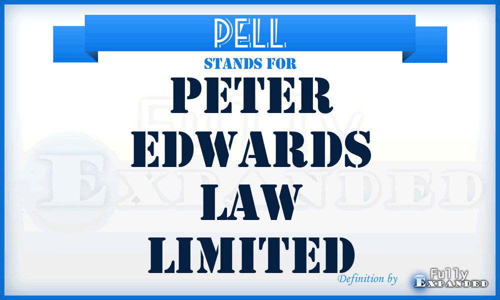 PELL - Peter Edwards Law Limited