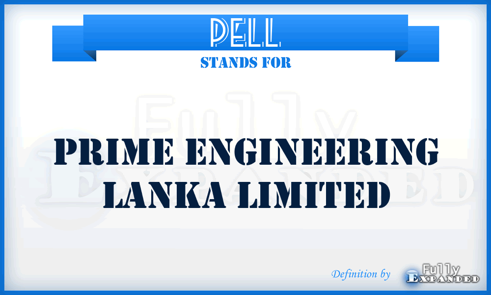 PELL - Prime Engineering Lanka Limited