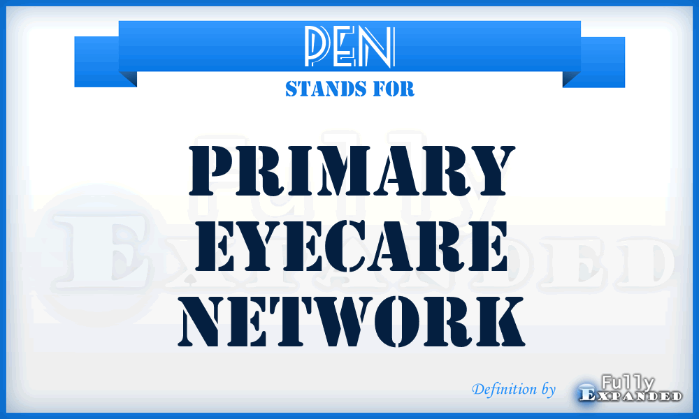 PEN - Primary Eyecare Network