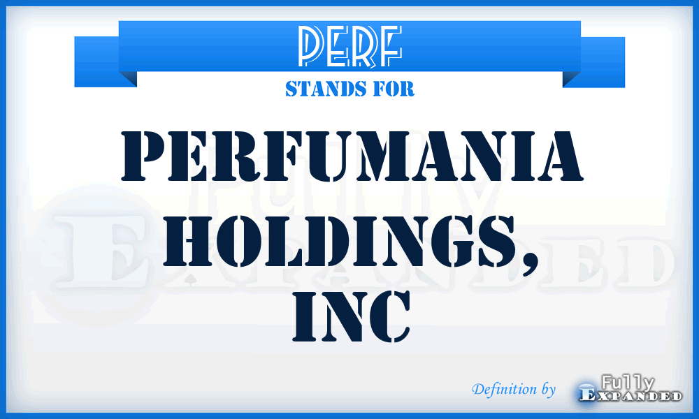PERF - Perfumania Holdings, Inc