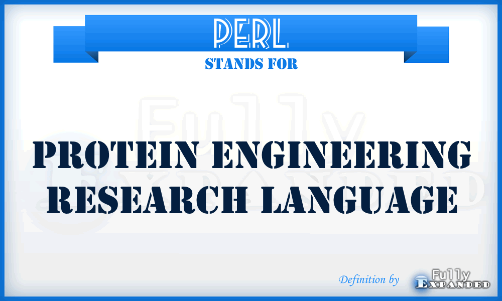 PERL - Protein Engineering Research Language