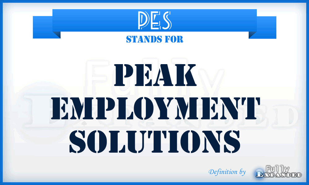 PES - Peak Employment Solutions