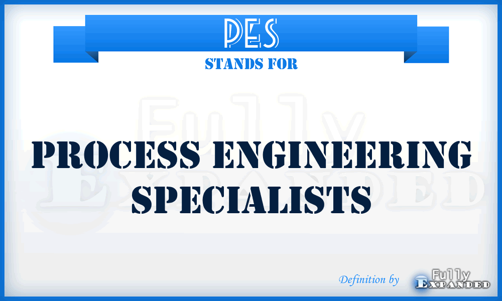 PES - Process Engineering Specialists